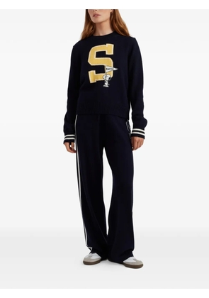 Chinti & Parker x Peanuts striped varsity sweater - Blue