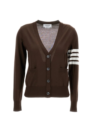 Thom Browne stripe-detail V-neck cardigan