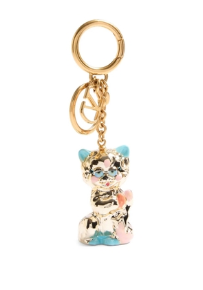 Valentino Garavani Le Chat De La Maison keyring - Gold