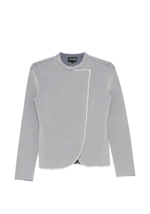 Emporio Armani striped jacket - Grey
