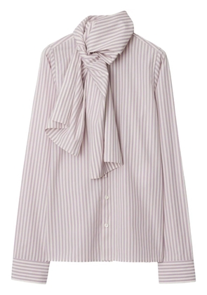 Burberry striped cotton shirt - White
