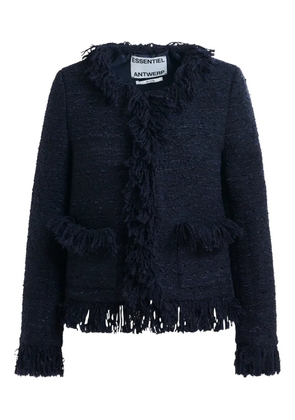 Essentiel Antwerp Iskra fringe jacket - Blue