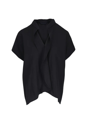 Zero + Maria Cornejo V-neck top - Black