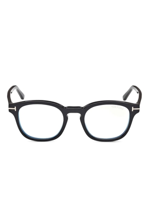TOM FORD Eyewear clip-on round-frame glasses - Black