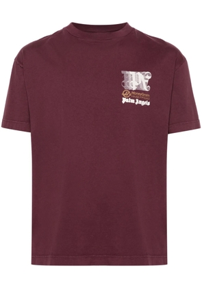 Palm Angels x MoneyGram Haas F1 cotton T-shirt - Red