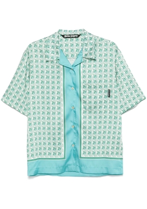 Palm Angels monogram-print shirt - Green