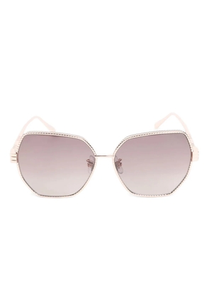 Chopard Eyewear geometric-frame sunglasses - 08FC ROSE GOLD