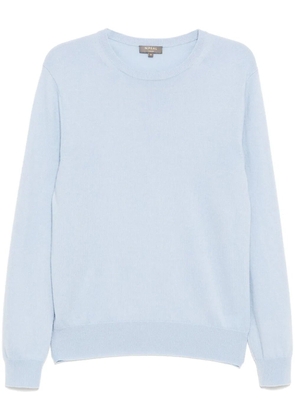 N.Peal Oxford round neck jumper - Blue