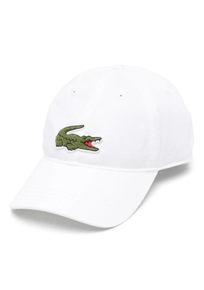 Lacoste Crocodile-patch twill cap - White