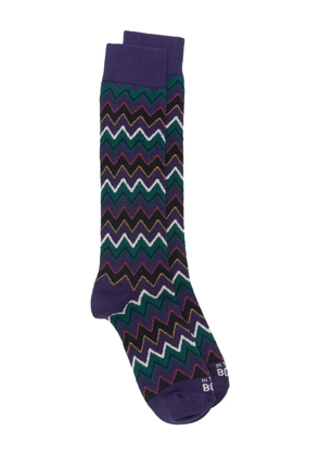 In The Box zigzag socks - Purple
