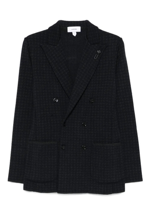 Lardini houndstooth double-breasted jacket - Blue