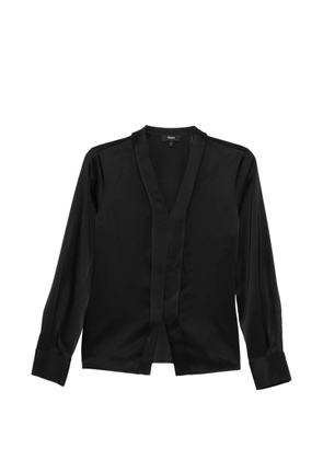 Theory seam satin blouse - Black