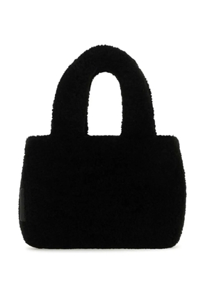 Amina Muaddi Amini Giuly shearling tote bag - Black