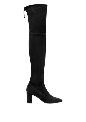 Stuart Weitzman 75mm Lesley tie-back over-the-knee boots - Black