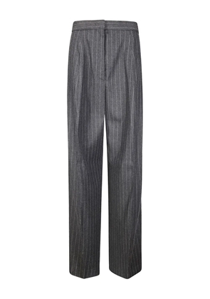 Sportmax pinstripe pleated trousers - Grey