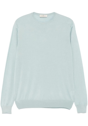 Bruno Manetti fine-knit sweater - Blue