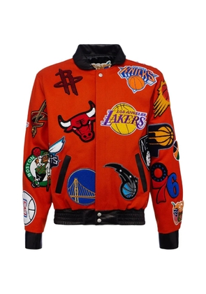 Jeff Hamilton NBA collage bomber jacket - Orange