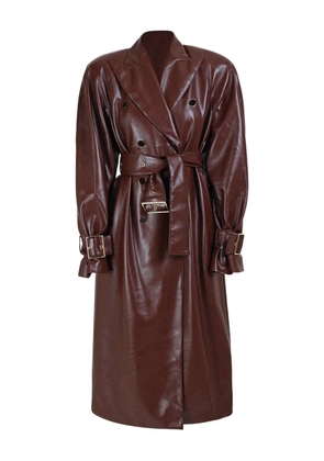 Rowen Rose double-breasted belted coat - Brown