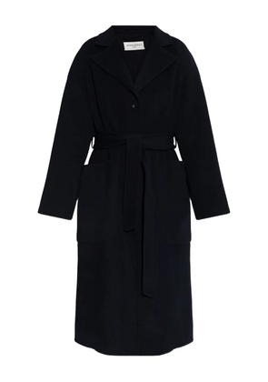 Officine Generale belted wool coat - Blue