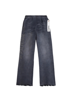 Purple Brand studded-detail track pants - Black