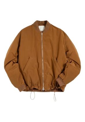 YMC drawstring zip-fastening bomber jacket - Brown