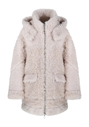Urbancode Reversible hooded fleece-lined coat - Neutrals