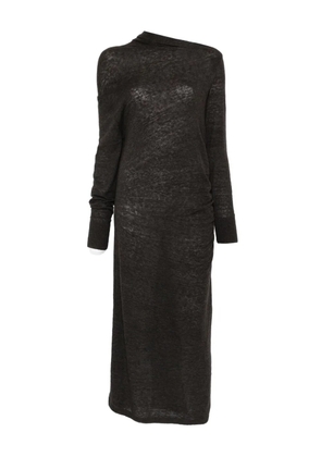 Soeur Gisee draped midi dress - Brown