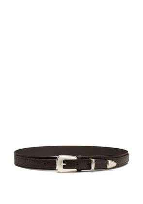 LEMAIRE Minimal Western leather belt - Brown