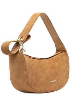 Patrizia Pepe New Moon suede tote bag - Brown