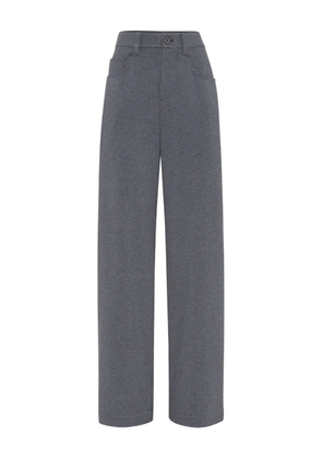Brunello Cucinelli pocket-detail stretch-cotton trousers - Grey