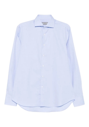 Canali long-sleeve cotton shirt - Blue