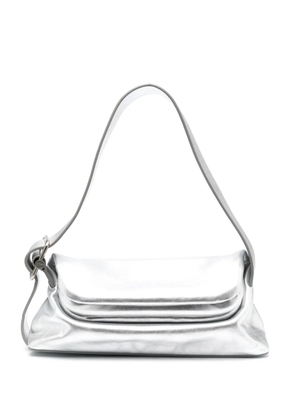 Osoi Folder Brot metallic-leather shoulder bag - Silver