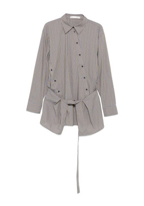 Christopher Esber striped belted shirt - Green