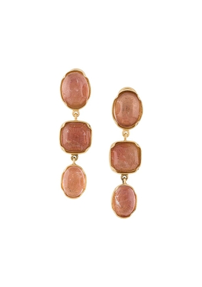 Goossens Three Cabochons earrings - Pink