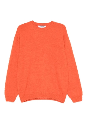 MSGM crew-neck sweater - Orange