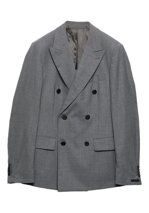 Prada double-breasted peak-lapels blazer - Grey