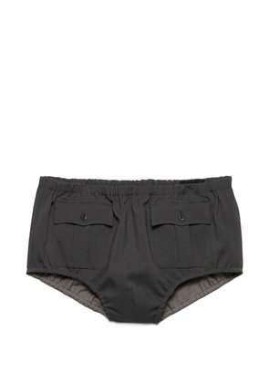 Prada elasticated-waist cargo shorts - Grey