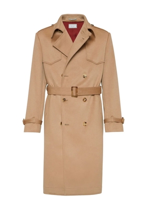 Brunello Cucinelli double-breasted cashmere coat - Neutrals