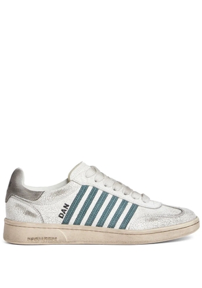 DSQUARED2 distressed Boxer low-top sneakers - White