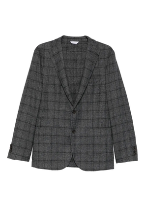 Boglioli check-pattern button blazer - Grey