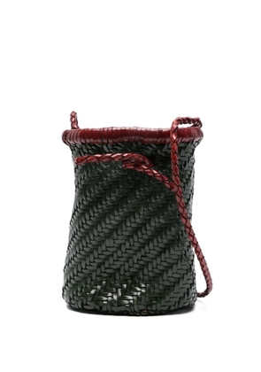 VIPERA braided leather shoulder bag - Green