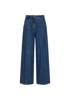 Nº21 button-fastening wide leg jeans - Blue