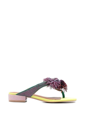 Kurt Geiger London pompom embellished pumps - Green