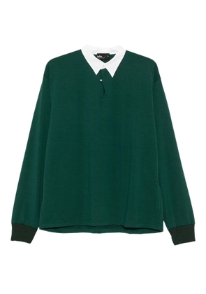 Kolor long sleeve polo shirt - Green