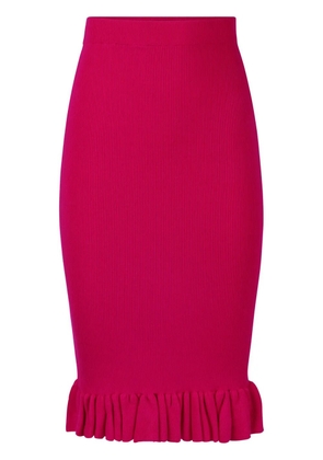 Nina Ricci ruffled peplum skirt - Red