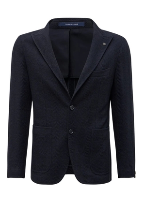 Tagliatore herringbone single-breasted blazer - Blue