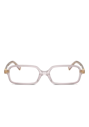 Miu Miu Eyewear rectangle-frame glasses - Grey
