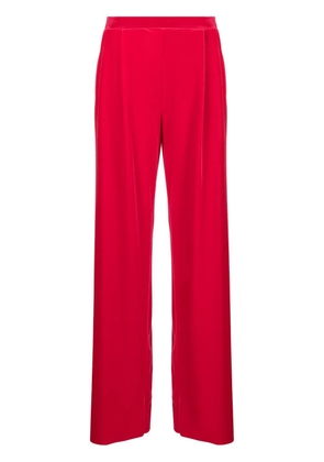 Amazuìn straight-leg velvet trousers - Red