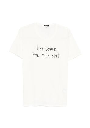 R13 Too Sober printed T-shirt - Neutrals