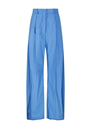 THELATEST cotton straight-leg trousers - Blue